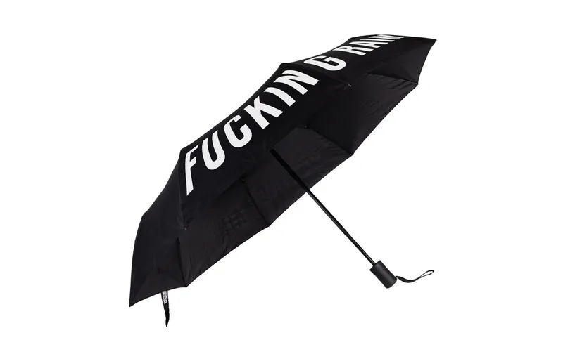 Trendform Schirm Fucking rain Schwarz