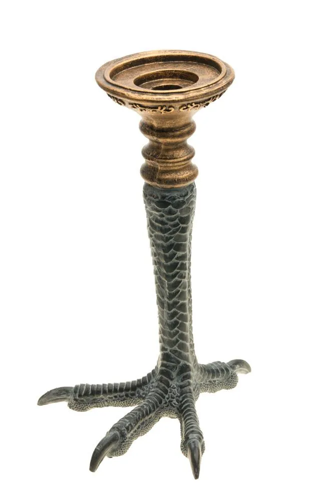 Kerzenständer auf Krähenfuss