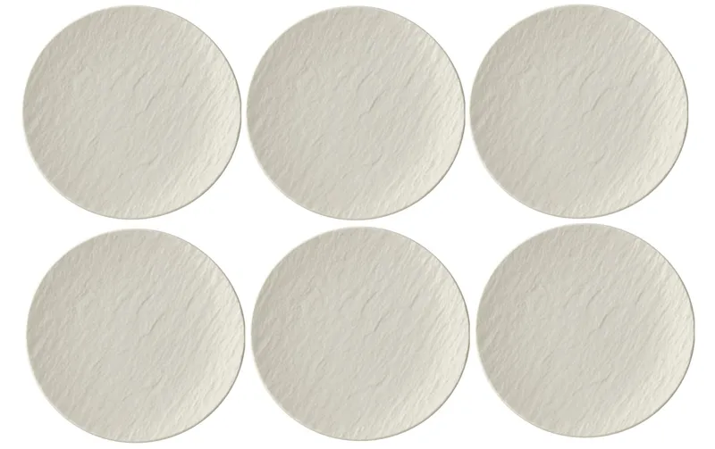Villeroy & Boch Frühstücks- & Dessertteller Manufacture Rock 6 Stk. white