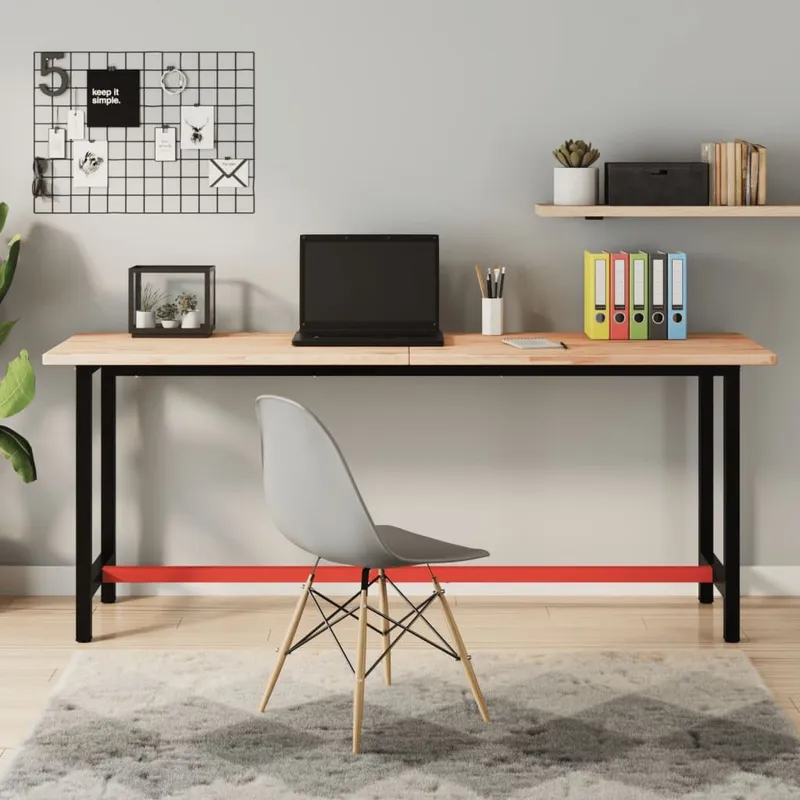 Schreibtischplatte 180x55x2,5 cm Massivholz Buche