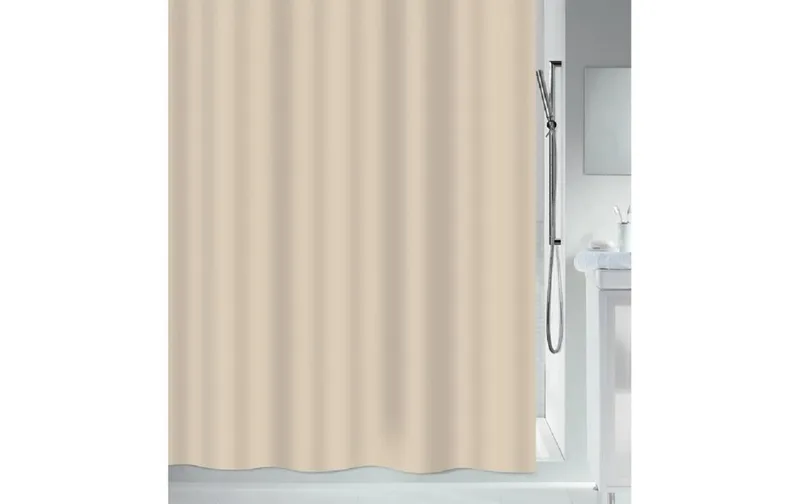 MSV Duschvorhang Romana 180 x 180 cm, Taupe
