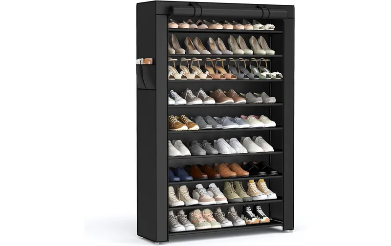 Songmics Schuhétagère 85 x 28 x 162 cm, noir