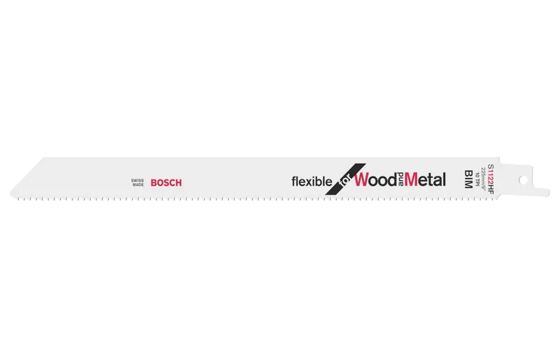 Bosch Professional Säbelsägeblatt S 1122 HF Flexible Wood and Metal, 5 pièces