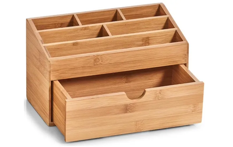 Zeller Present Bad-Utensilienhalter mit Schubfach naturalee