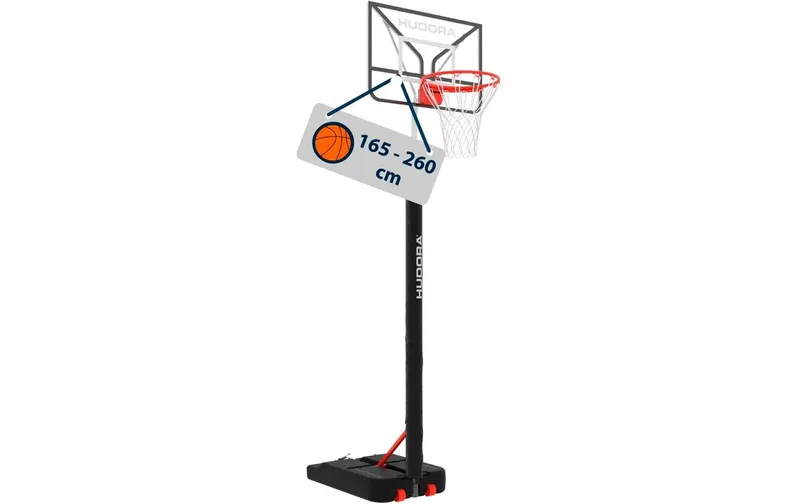 Hudora Basketballständer Roco 205/260 grau