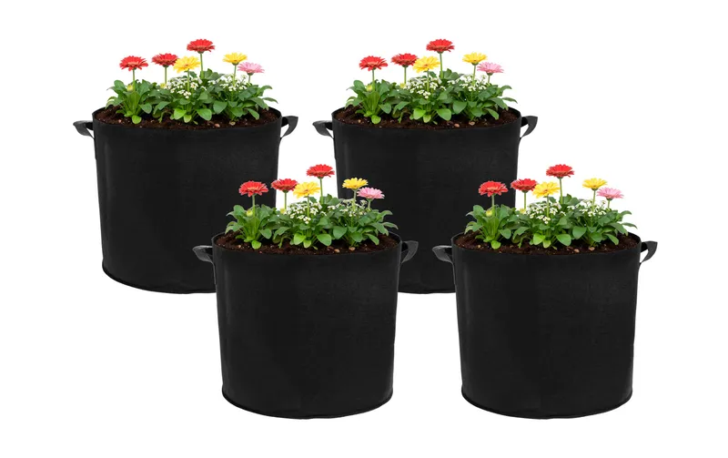 STRUCT Pflanzentasche 4er Set, Filz, 40 x 40 x 35 cm