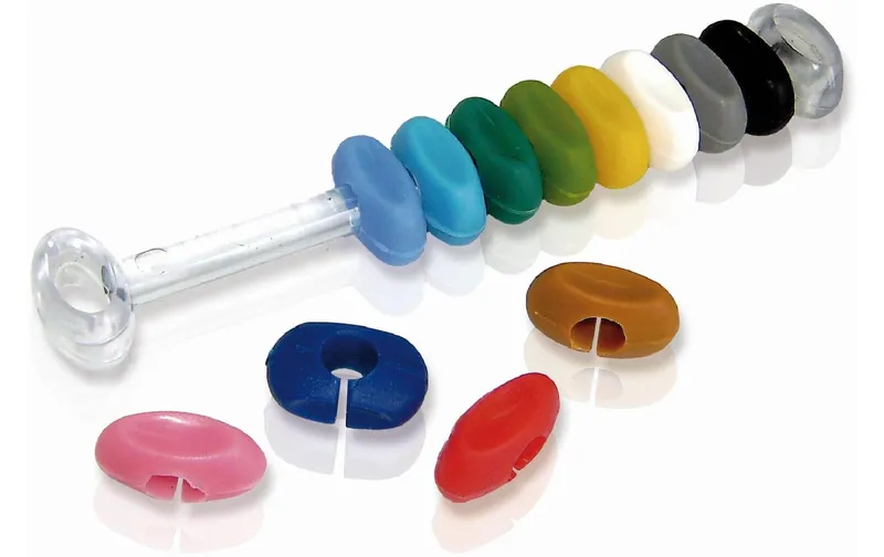 Vin Bouquet Glasmarkierer Glasmarker-Set 12 pezzi, multicolore