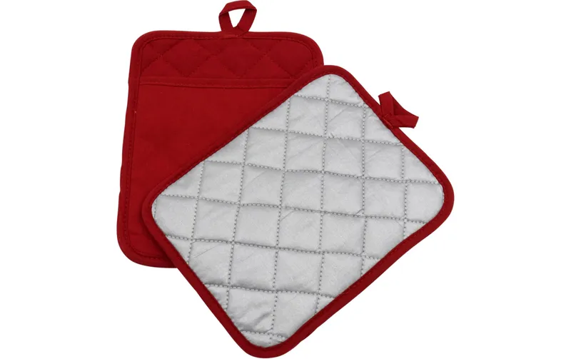 Stronghold Topflappen Silber/rosso