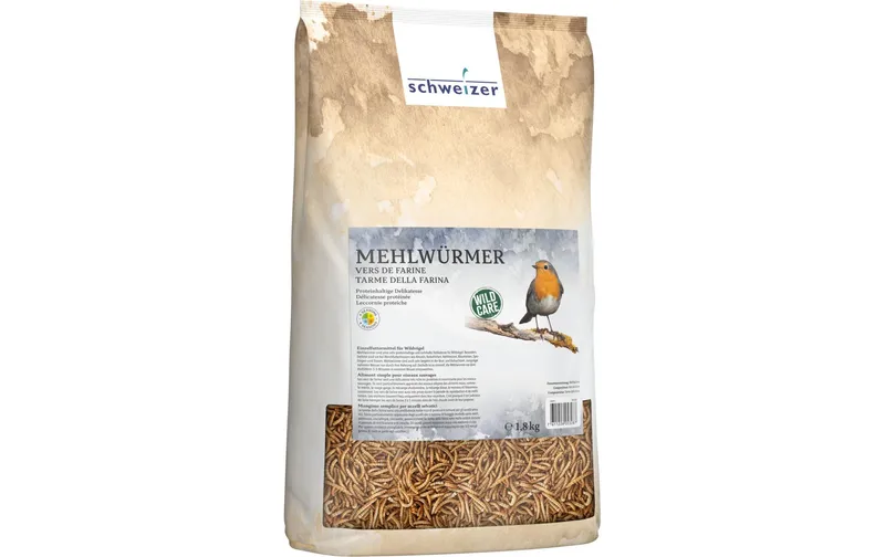 Eric Schweizer Vogelfutter Mehlwürmer, 1.8 kg