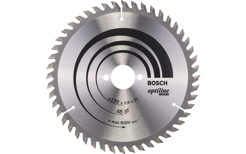 Bosch Professional Kreissägeblatt Optiline Wood Ø 190
