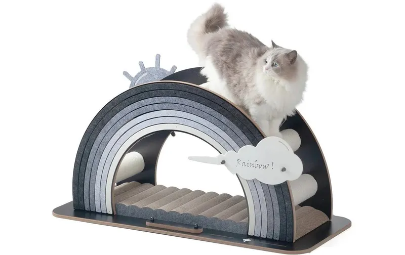 CanadianCat Design-Kratzmöbel Rainbow Grau