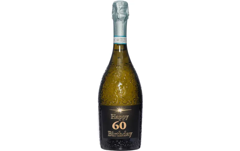 Dreams and Fantasy Geschenkidee Prosecco dark Happy Birthday 60 750 ml