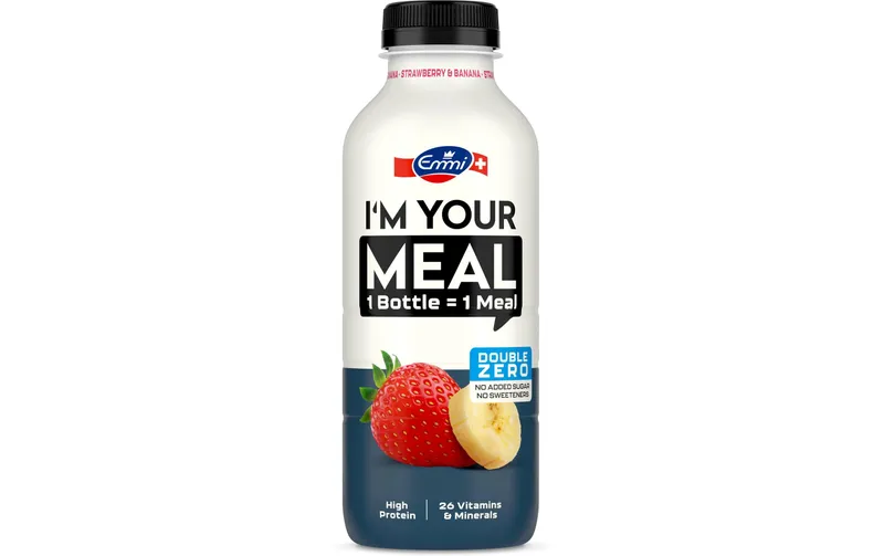 Emmi I'M YOUR MEAL Trinkmahlzeit Double Zero Erdbeere Banane 500 ml