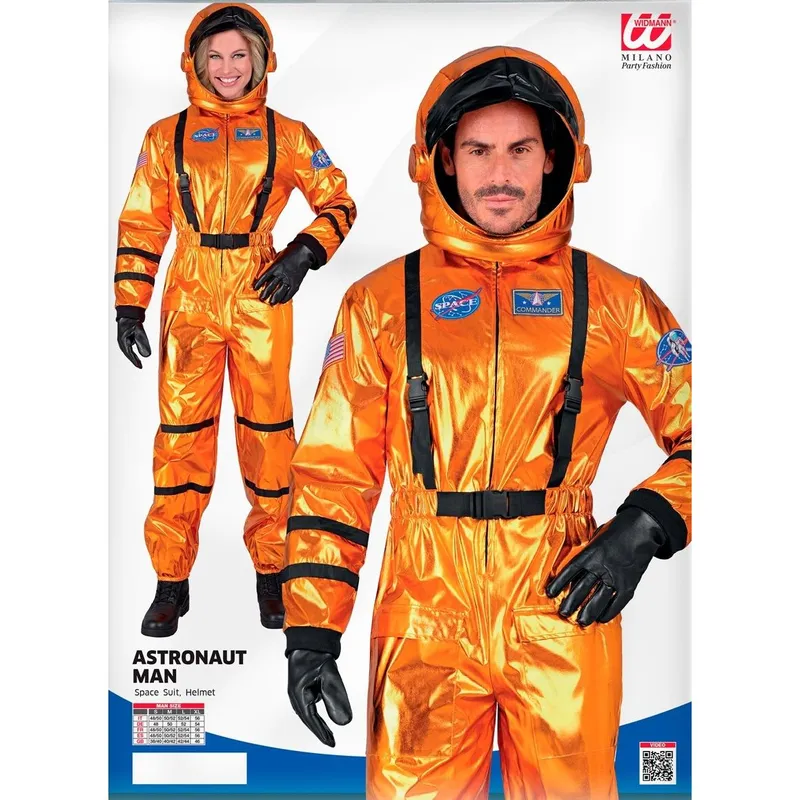 Kostüm Astronaut orange S