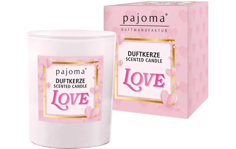 Pajoma Duftkerze «LOVE» 140 g, Duft: Vanilla Amber