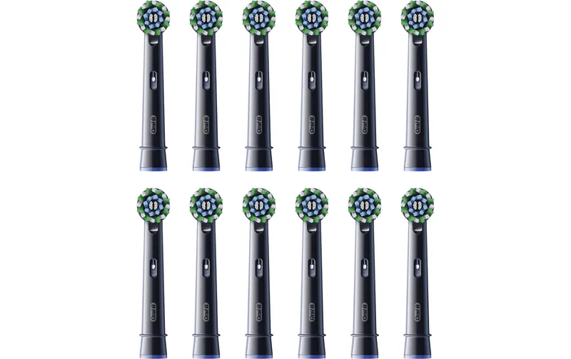Testine per spazzolino Oral-B CrossAction 12 pezzi, Nero