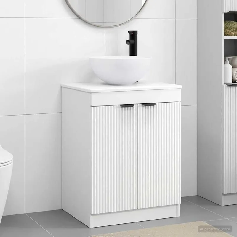 Badezimmermöbel-Set bianco derivato del legno