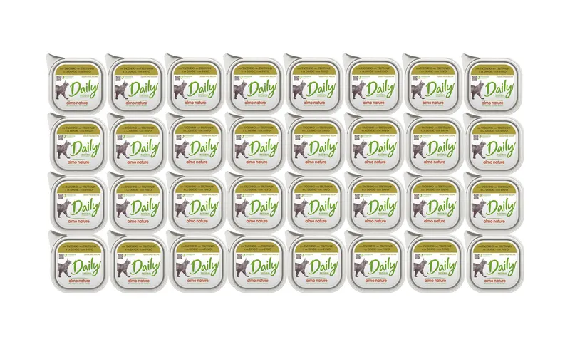 Almo Nature Nassfutter Daily mit Truthahn 32 x 100g