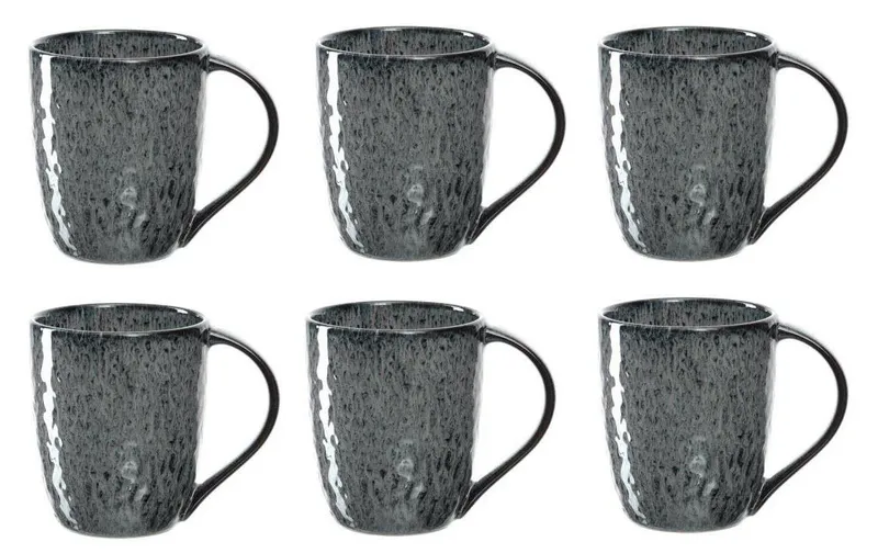 LEONARDO Cappuccinotasse Matera 430 ml, 6 pièces, anthracite