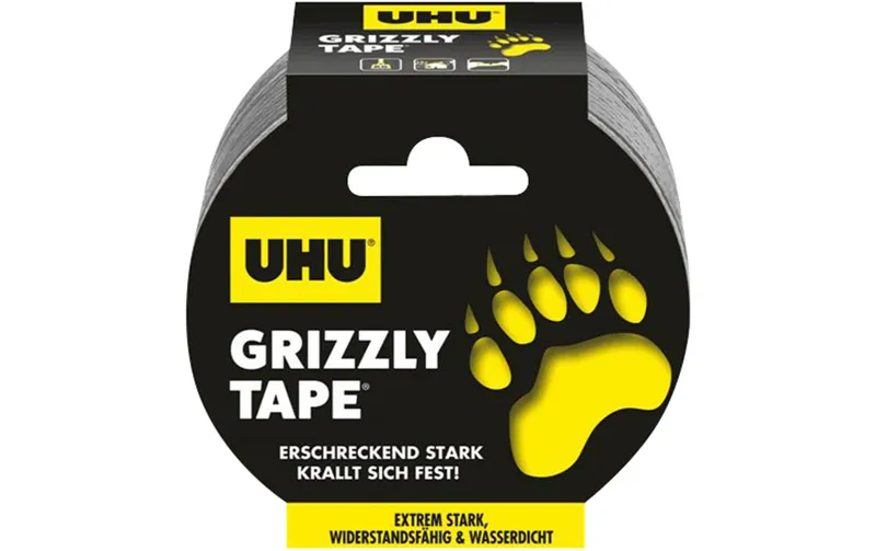 UHU Klebeband Grizzly Tape 25 m, Grau