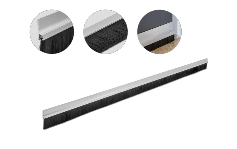 Delock Türdichtschiene Alu-Profil Gerade, 1 m x 40 mm