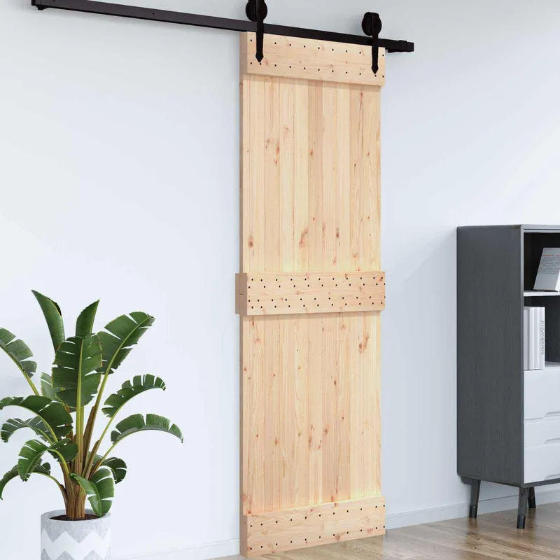 Porte NARVIK 85 x 210 cm Bois de pin massif (non traité)