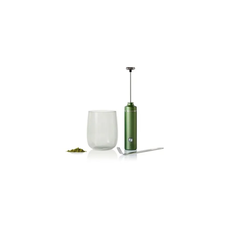 AdHoc Matcha Set Chado Glas, mit Aufschäumer und Löffel