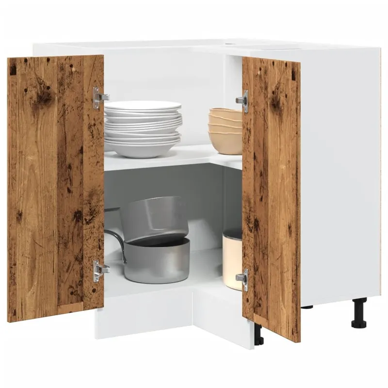 Küchenschrank Lyon Altholz-Optik 75,5x75,5x81,5 cm Holzwerkstoff