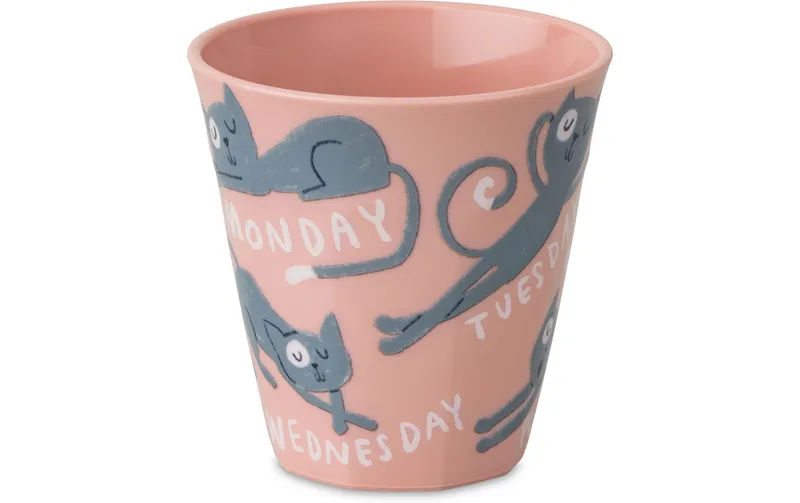 Koziol Trinkbecher Nora M Purrs Sunday 300 ml, 1 pièces, Rosa