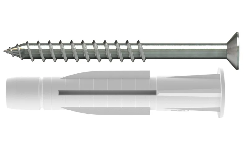 Tox-Dübel Allzweckdübel Trika 10x61 mm, inkl. Schraube 10 pezzi