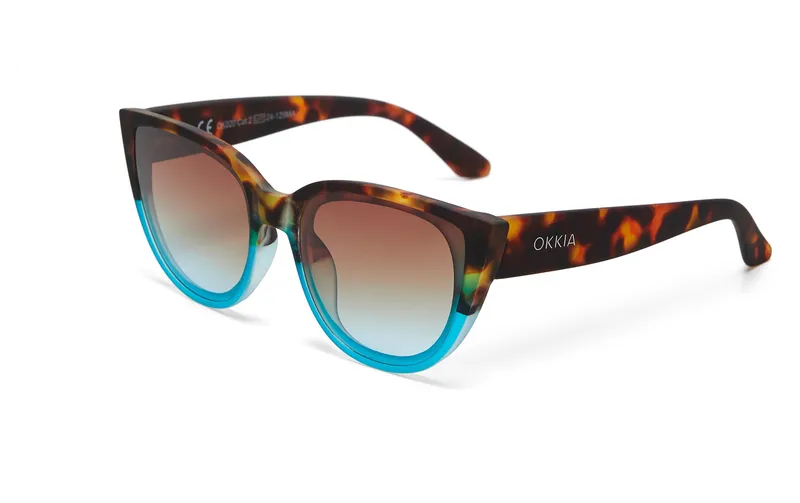 OKKIA Sonnenbrille Silvia Havana Blue