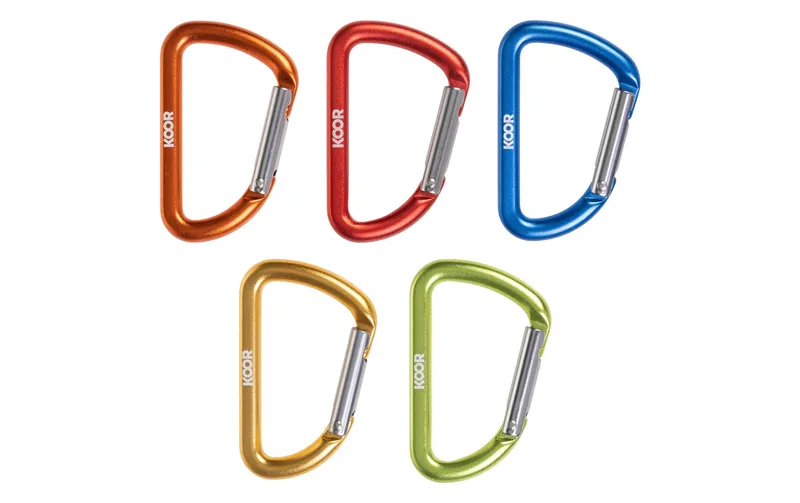 KOOR Karabinerhaken Scatto, multicolore, 5 pièces