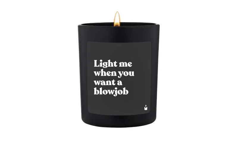 ChattyCandles Duftkerze Light me when you want a blowjob 6.7 x 8 cm