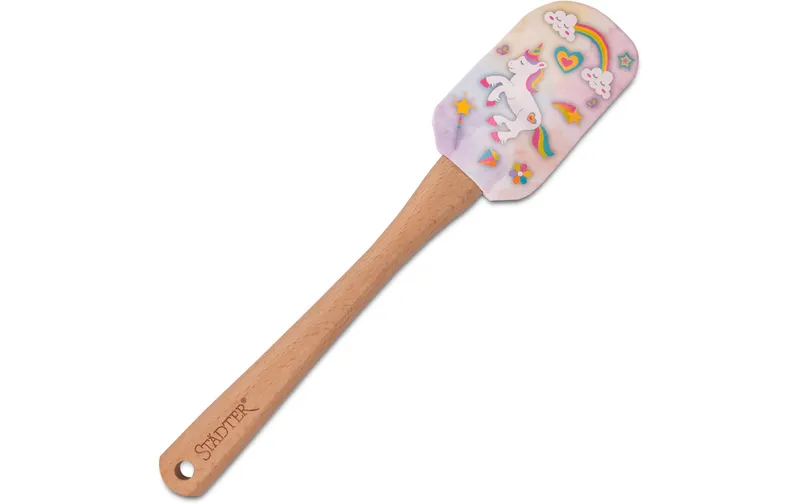 Städter Teigschaber Einhorn multicolore, 25 cm