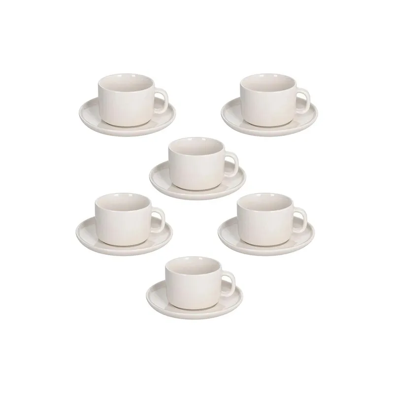 Tognana Tasse espresso Edge 90 ml, 6 pièces, Blanc