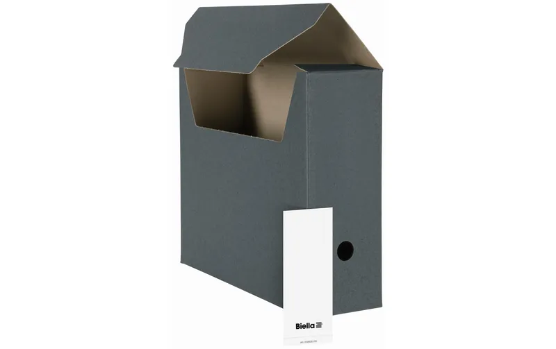 Biella Archivschachtel A4 Dunkelgrau, 10 pezzi
