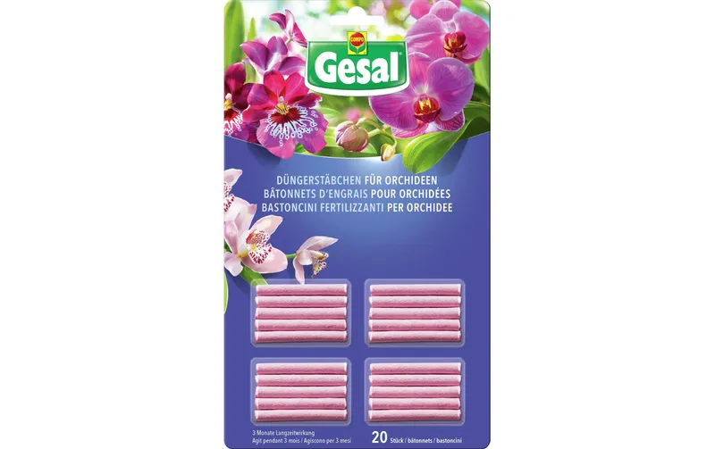 Gesal Düngerstäbchen pour Orchideen 20 pièces
