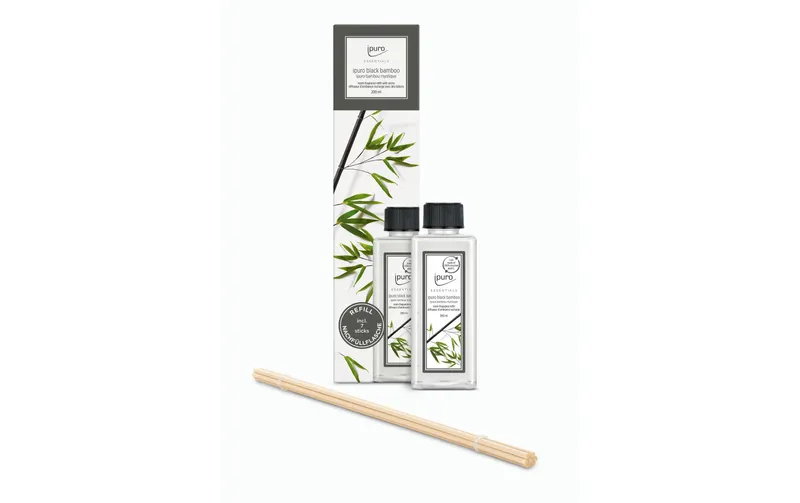 ipuro Duftstäbchen Refill Black Bamboo with Stäbchen 200 ml