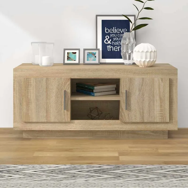 TV-Schrank Sonoma-Eiche 102x35x45 cm derivato del legno