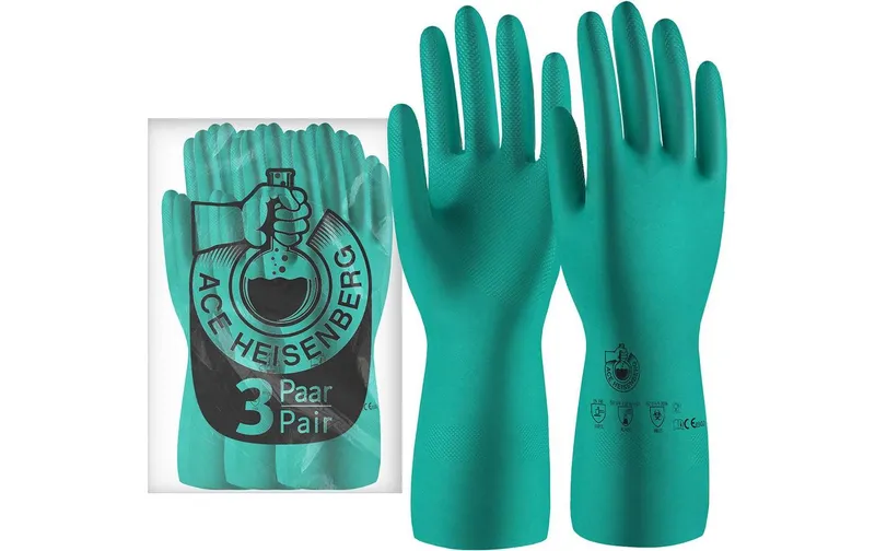 ACE 3 Paar Heisenberg Chemikalienhandschuhe Grösse: XL, vert