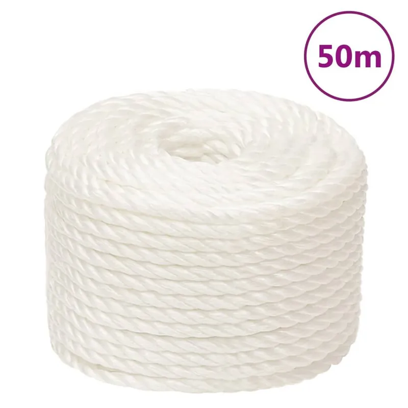 Arbeitsseil Weiß 12 mm 50 m Polypropylen