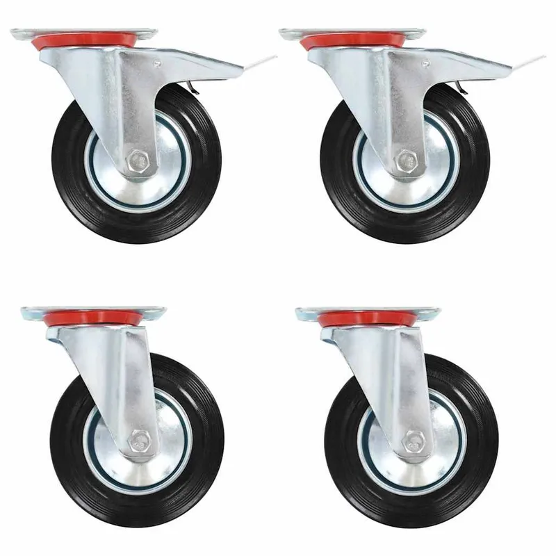 Roulettes pivotantes 4 pcs 160 mm