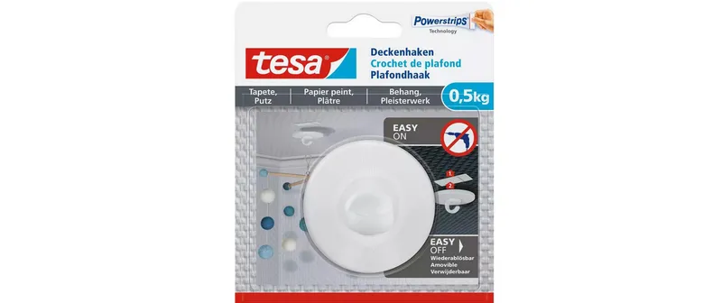 tesa -Set 0.5 kg per Tapeten & Putz, 3er Pack
