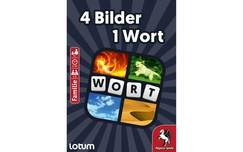 Pegasus Spiele Kartenspiel 4 Bilder 1 Wort -DE