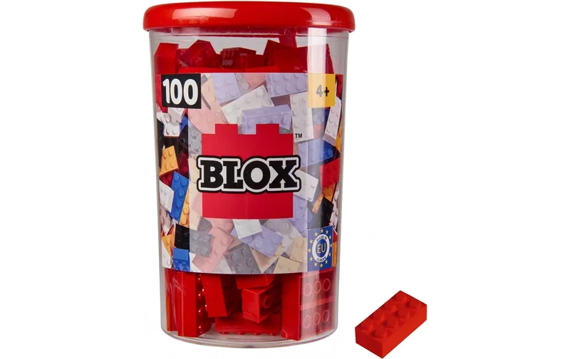 BLOX Bausteine 100 rote 8er Steine