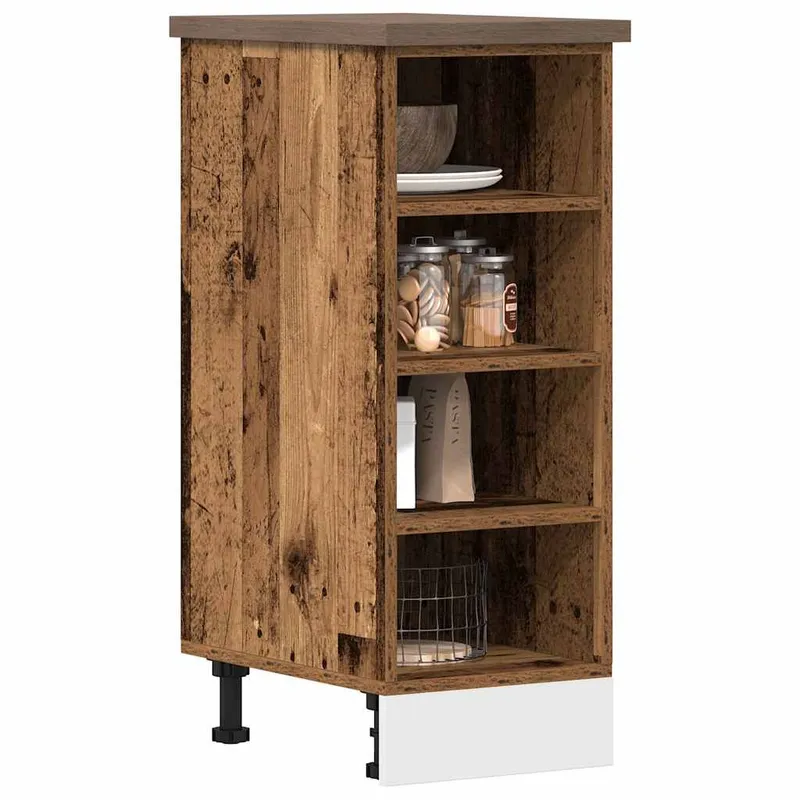 Meuble bas "Riga" Bois ancien 30 x 44,5 x 81,5 cm Bois d'ingénierie