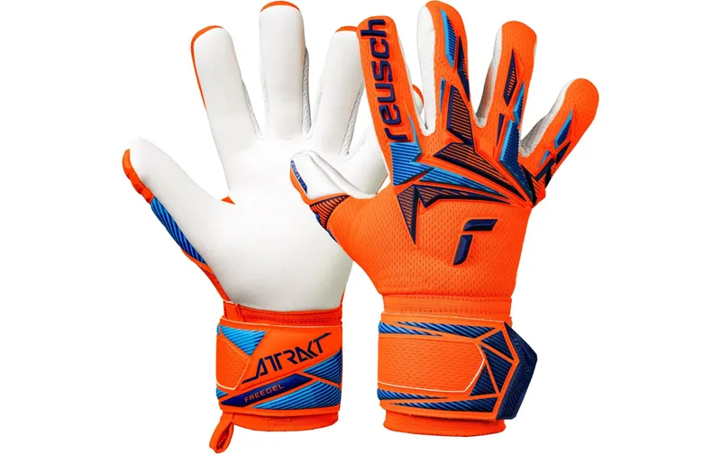 reusch Attrakt Freegel Advance Junior Gr: 5, Shocking Orange/blue