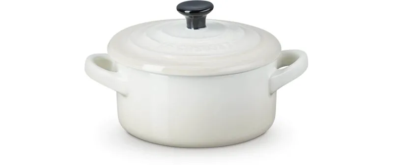 Le Creuset Auflaufform Mini Cocotte Rund, Meringue