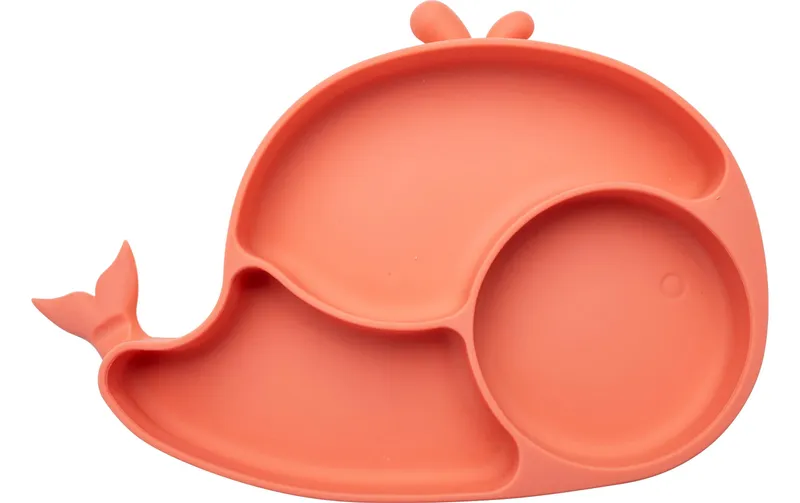 Fackelmann Kinderteller MiniCooking Wal, Silikon, Rosa