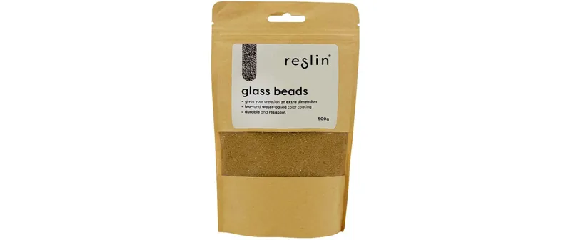 Reslin Glasperlen 500 g Gold